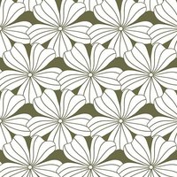Swedish Linens Hoeslaken bloemen olive green (200 x 90 cm)