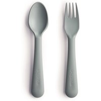 BIBS / MUSHIE Kinderbestek lepel en vork sage