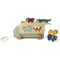 Trixie Houten dierentruck, vormendoos en trekspeeltje