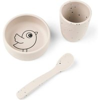 Done by Deer Silicone first meal set Birdee - sand