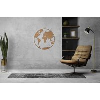 Casa Sentir Wanddecoratie - Wereldbol Naturel