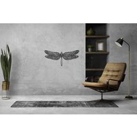 Casa Sentir Wanddecoratie - Libelle - Zwart