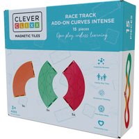 Cleverclixx Race Track Add-on Curves Intense | 15 Stuks