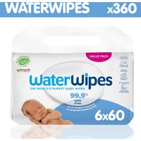 WaterWipes - Billendoekjes - Gevoelige huid - 6 x 60 stuks - Plasticvrij