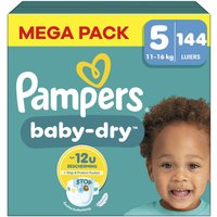 Pampers - Baby Dry - Maat 5 - Maandbox - 144 stuks - 11/16 KG