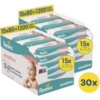 Pampers - Sensitive - Billendoekjes - 2 dozen doekjes - 30 x 80