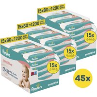Pampers - Sensitive - Billendoekjes - 3600 doekjes - 45 x 80