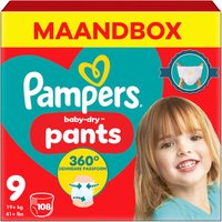 Pampers - Baby Dry Pants - Maat 9 - Maandbox - 108 stuks - 19+ KG