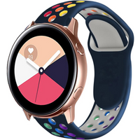 Strap-it Samsung Galaxy Watch Active sport band (kleurrijk donkerblauw)