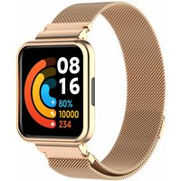 Strap-it Redmi Watch 2 Lite Milanese band (rosé goud)