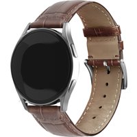 Strap-it Polar Grit X Pro leather crocodile grain band (bruin)