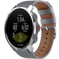 Strap-it Polar Grit X bandje leer (grijs)