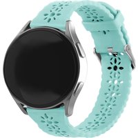 Strap-it Samsung Galaxy Watch 5 40mm siliconen bandje met patroon (blue sea green)