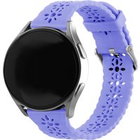 Strap-it Samsung Galaxy Watch 6 - 44mm siliconen bandje met patroon (lila)