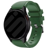 Strap-it Samsung Galaxy Watch 6 - 44mm siliconen bandje (legergroen)