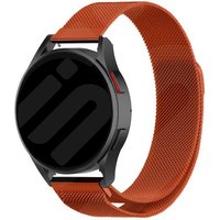 Strap-it Samsung Galaxy Watch 6 Classic 43mm Milanese band (oranje)