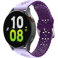 Strap-it Samsung Galaxy Watch 5 - 44mm siliconen bandje met patroon (lila-paars)