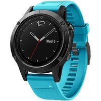 Strap-it Garmin Forerunner 965 siliconen bandje (lichtblauw)