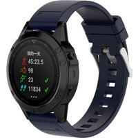 Strap-it Garmin MARQ glossy silicone band (donkerblauw)