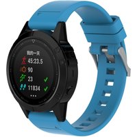 Strap-it Garmin Forerunner 970 glossy silicone band (lichtblauw)