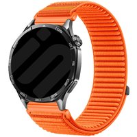 Strap-it Samsung Galaxy Watch 6 Classic - 43mm wave nylon band (oranje)