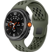 Strap-it Samsung Galaxy Watch 8 - 40mm siliconen air bandje (legergroen)