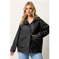 Yours Damen Yours – Regenjacke in Schwarz in Größe 66-68 | Polyester