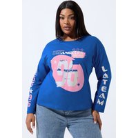 Limited Collection Limited Collection Damen Oversized T-Shirt in Blau mit „Los Angeles 96“Grafik Size 42 | Baumwolle