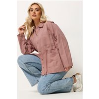 Yours Damen Yours – Carpenterjacke in Rosa in Größe 54-56 | Baumwolle