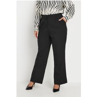 Yours Yours Damen Vorne Plissierte Bootcuthose in Schwarz in Größe 46 | Polyester