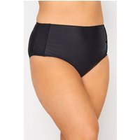 Yours Yours Damen Bikinihose Schwarz in Größe 50 | Polyester/Elasthan