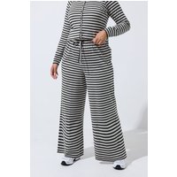 Limited Collection Limited Collection Damen Hose in Schwarz mit Streifen in Größe 48 | Baumwolle