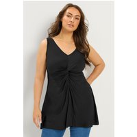 Yours Yours Damen Trägershirt mit Knoten Vorne in Größe 58-60 | Polyester/Elasthan