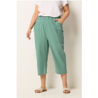 Yours Yours Damen Knöchellange Baumwollhose in Grün aus Cool Cotton in Größe 54-56 | Baumwolle