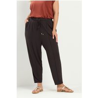 Yours Yours Damen Jogginghose in Braun mit Naht in Größe 48 | Polyester/Elasthan