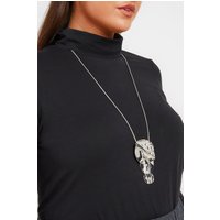 Yours Yours Damen Halskette in Silber mit Drei Statementscheibensize | Metall