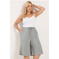 Yours Yours Damen Jorts in Grau in Größe 62-64 | Baumwolle/Polyester