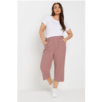 Yours Yours Damen Knöchellange Hosen in Altrosa aus Coolcotton in Größe 58-60 | Baumwolle