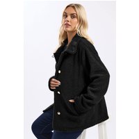 Yours Yours Damen Jacke in Schwarz aus Borgteddy in Größe 42 | Polyester