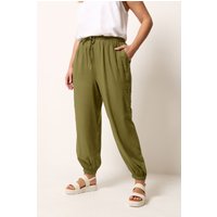 Yours Damen Yours – Cargoballonhose in Grün in Größe 62-64 | Viskose
