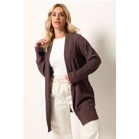 Yours Yours Damen Blazer in Schokobraun mit Blasenstruktur in Größe 46 | Polyester/Elasthan