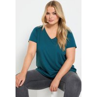 Yours Tshirt Bleu Sarcelle En Jersey Manches Courtes Womens Curve Plus Size Yours