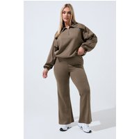 Limited Collection Limited Collection Damen Schmale Ausgestellte Jogginghose in Braun in Größe 38 | Baumwolle/Polyester