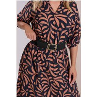 Yours Yours Damen Dehnbarer Gürtel in Schwarz mit Doppelter Schnalle in Größe 46-48 | Polyurethan