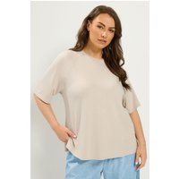 Yours Yours Damen Weiches RaglanT-Shirt in Naturbraun in Größe 46 | Elasthan/Viskose