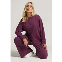 Yours Yours Damen Cardigan in Burgunderrot mit Knöpfen in Größe 48 | Polyester