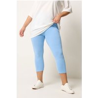 Yours Yours Damen Knöchellange Leggings in Hellblau in Größe 62-64 | Baumwolle/Elasthan