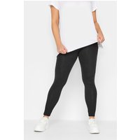 Yours Yours Damen Baumwollleggings Schwarz in Größe Regular 48 | Baumwolle/Elasthan