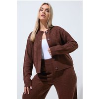 Limited Collection Limited Collection Damen Strickjacke in Schokobraun in Größe 50-52 | Acryl
