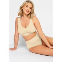 Yours Yours Fuller Bust Lingerie Nahtloser BH mit Polster Hautfarben in Größe 54-56 | Elasthan/Polyamid